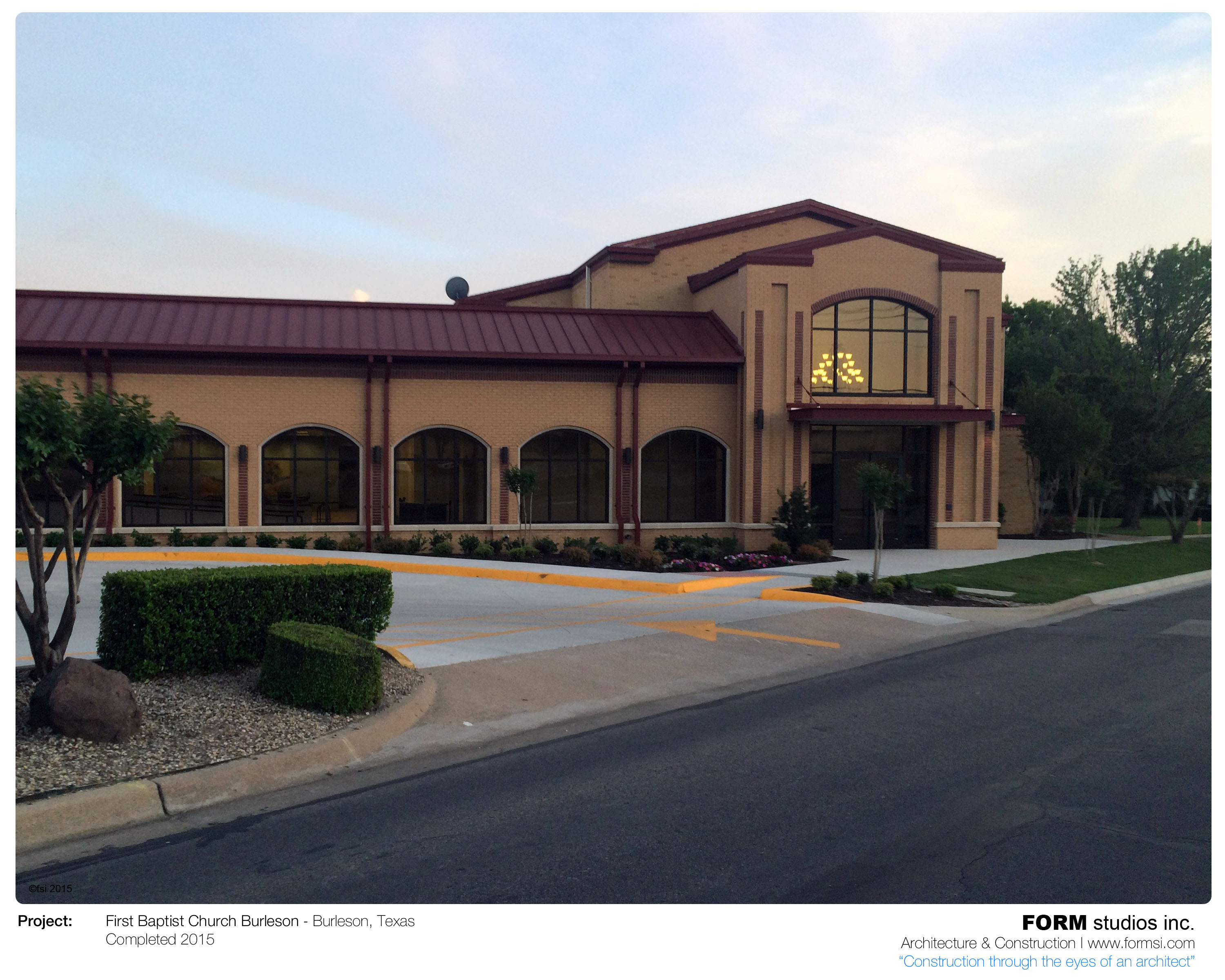 NEW CLOSED LOGGIA AND ENTRANCE TO EXISTING AUDITORIUM