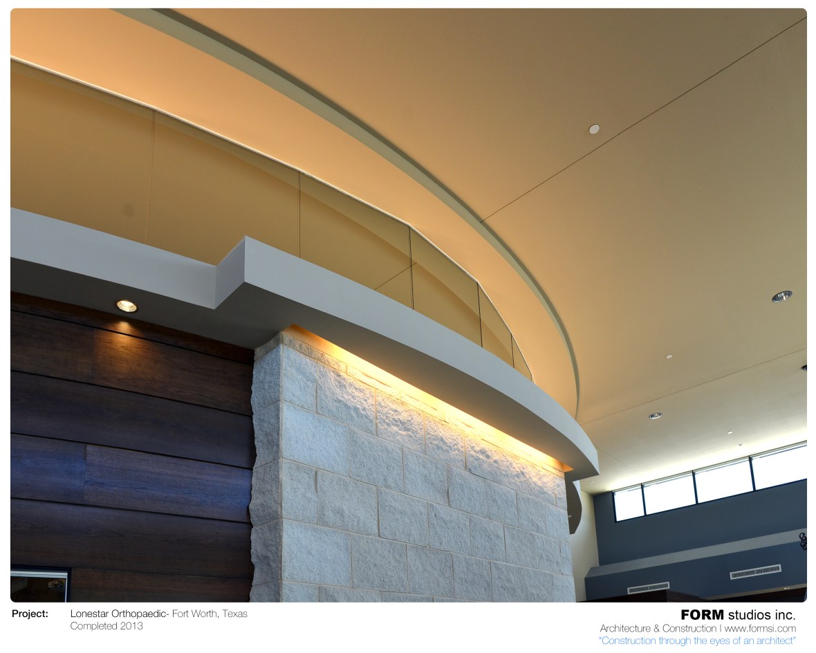 INTERIOR LOBBY CEILING WITH GLASS